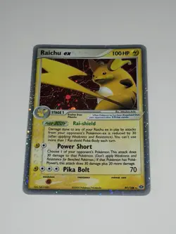 Pokemon Card TCG Vintage Raichu ex EX Emerald 97/106 Rare Holo English Clean NM - Image 1