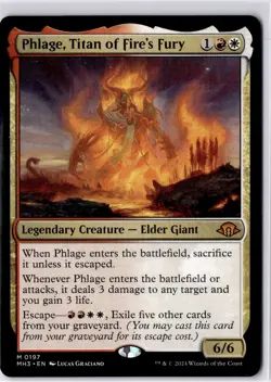 Phlage, Titan of Fire's Fury Modern Horizons 3 Regular NM M 0197 - Image 1