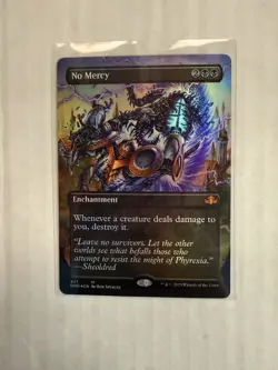 No Mercy NM BORDERLESS FOIL MTG! Dominaria Remastered - Image 1