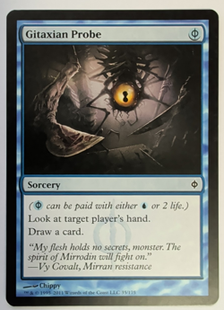 {1x} ~ Gitaxian Probe ~ NM MTG EDH Magic Blue Sorcery New Phyrexia *Startropic* - Image 1