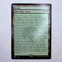 SLD Forest (258) (Full-Text Lands) Secret Lair Drop NonFoil MTG NM - Image 1