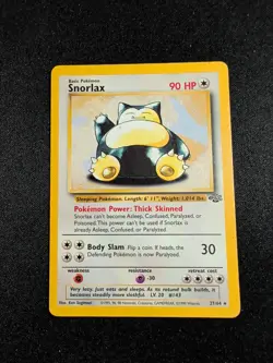 1999 Pokemon Card Jungle Edition Base Set Common Non-Holo Snorlax Rare 27/64 LP - Image 1