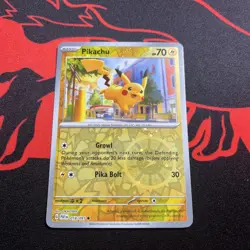 Pokemon TCG Pikachu 018/091 Reverse Holo Cosmos Costco Exclusive NM SWIRL (2x) - Image 1