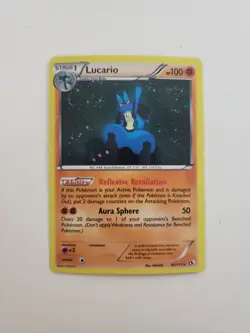 Lucario 80/113 Legendary Treasures Holo (Pokemon TGC) DMG - Image 1