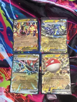 Lot of 4 Pokemon Ascended Heroes EX Mega Eelektross, Voltorb Dragapult Miraidon - Image 1
