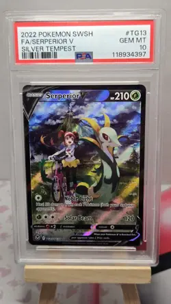 PSA 10 Serperior V TG13/TG30 Silver Tempest: Trainer Gallery Ultra Rare Pokemon - Image 1