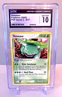 2006 Pokemon Venusaur 6/17 POP Series 2 CGC 10 Gem Mint - LOW POP - Image 1
