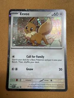 Eevee SVP200 Holo Black Star Promo Pokemon Scarlet & Violet - Image 1