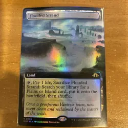 MTG English Flooded Strand (Extended Art) NM-Mint Foil Modern Horizons 3 - Image 1