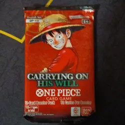 One Piece Card Game OP-13 Carrying On His Will Booster Pack (English) New Sealed - Image 1
