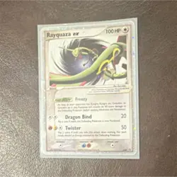 Pokemon Rayquaza ex 97/101 EX Dragon Frontiers Rare Holo 100 HP Dragon Card 2006 - Image 1