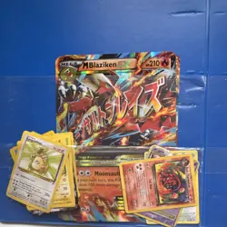 Pokemon TCG Card Binder Lot 400+ Cards WOTC Vintage Holo Mega Blaziken EX - Image 1