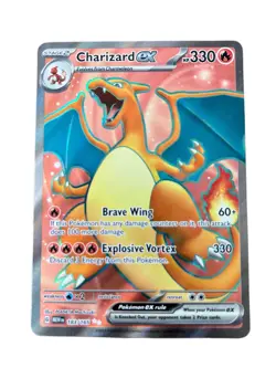Pokemon TCG Charizard EX Full Art Scarlet & Violet Holo Card 183/165 Ultra Rare - Image 1