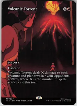 MTG Volcanic Torrent Borderless Normal NM Avatar: The Last Airbender: Magic 37 - Image 1