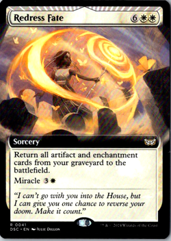 Redress Fate (Extended Art) R Commander: Duskmourn: House of Horror 41 Near Mint - Image 1