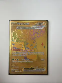 Pokemon TCG Pikachu EX Hyper Rare Card 179/131 Prismatic Evolutions - Image 1