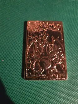 23K Gold Plated CHARIZARD Trading Card 1999 Burger King Pokemon - Image 1