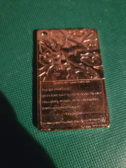 23K Gold Plated CHARIZARD Trading Card 1999 Burger King Pokemon - Image 2