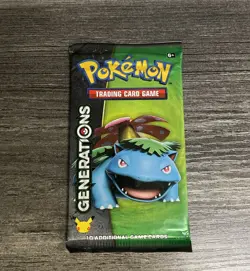 Pokemon TCG Factory Sealed Generations Booster Pack - Venusaur Art - Image 1