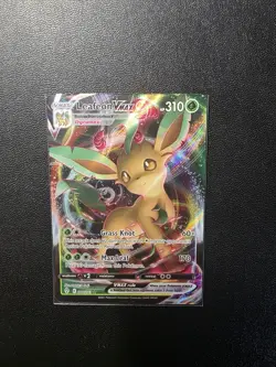 Leafeon VMAX 008/203 SWSH07 Evolving Skies Ultra Rare Full Art Holo Pokemon TCG! - Image 1