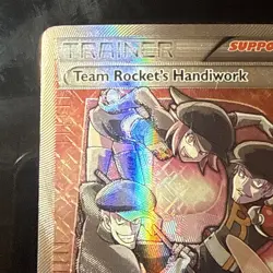 Pokemon Team Rocket's Handiwork 124/124 Fates Collide Ultra Rare Full Art HP - Image 2
