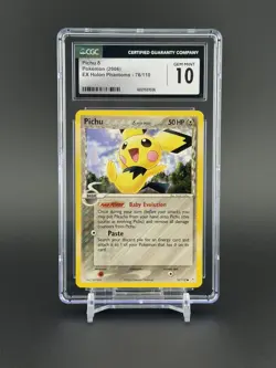 PICHU - 2006 Pokemon EX Holon Phantoms (Non Holo) - CGC 10 - Image 1