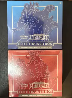 2X Battle Styles Elite Trainer Box ETB Pokemon with Case (Both Artwork) - Image 1
