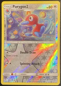 Porygon2 Reverse Holo Uncommon 156/214 Pokemon TCG Sun & Moon Unbroken Bonds NM - Image 1