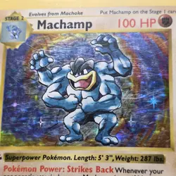 Machamp 008/102 Base Set 1st Edition Shadowless Holo Pokemon WOTC HP - Image 3