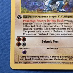 Machamp 008/102 Base Set 1st Edition Shadowless Holo Pokemon WOTC HP - Image 5