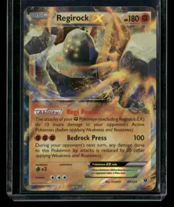 Pokemon XY - Fates Collide 43/124 Regirock EX - LP - Image 1