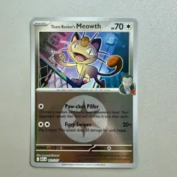 🔥Team Rocket's Meowth 161/217 (Energy) Reverse Holo NM Pokemon Ascended Heroes - Image 1