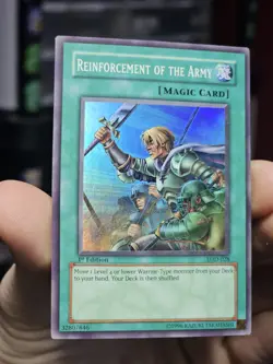 Yu-Gi-Oh! - Reinforcement Of The Army - LOD-028 - Super Rare Holo 1st Edition LP - Image 1