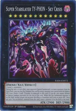 *** SUPER STARSLAYER TY-PHON - SKY CRISIS *** 1ST EDITION SUPER RARE YUGIOH! - Image 1