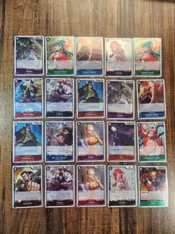 One Piece TCG EB-01 Memorial Collection Rare Foil 39 Card Lot Near Mint - Image 1