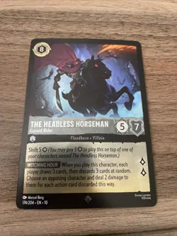 Disney Lorcana TCG Whispers in the Well The Headless Horseman 174/204 COLD FOIL - Image 1