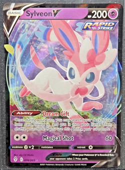 Pokemon TCG Sylveon v 74/203 Ultra Rare Card Sword & Shield Evolving Skies - Image 1