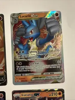 Pokemon LUCARIO 4 Card Lot ~ V Full Art VStar GX - Image 2