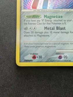 NM Pokemon Magnezone Holo Card 8/130 Diamond & Pearl - Image 4