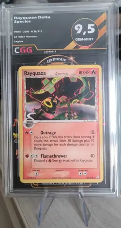 Pokemon Card - Rayquaza 26/110 EX Holon Phantoms Non Holo Delta Species 2006 - Image 1