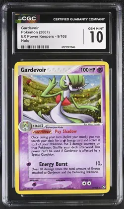 CGC 10 GEM MINT Gardevoir 2007 EX Power Keepers 9/108 Holo Pokemon Card - Image 1