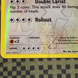 Pokemon Snorlax 109/149 Boundaries Crossed Reverse Holo Uncommon 2012 Card - Image 2