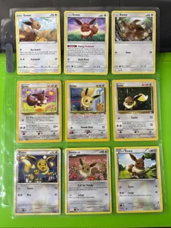 Pokemon Binder Collection Eevee Cards WOTC Call Of Legends XY Sun & Moon - Image 1