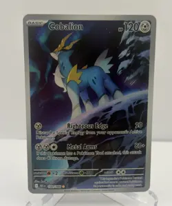 Cobalion 144/086 Illustration Rare Pokemon Card Black Bolt IR NM - Image 1