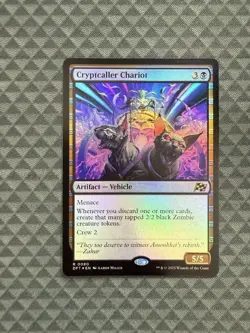 MTG Cryptcaller Chariot #0080 Foil Rare Aetherdrift (DFT) - Image 1