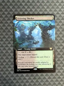 MTG Festering Thicket #0041 Extended Art R Commander: Edge of Eternities (EOC) - Image 1