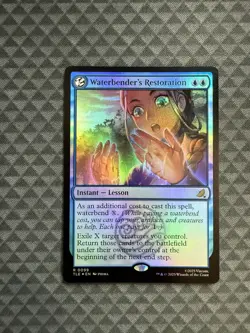 MTG Waterbender’s Restoration #0099 Foil R Avatar: The Last Airbender: E-L (TLE) - Image 1