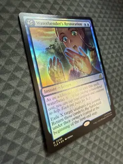 MTG Waterbender’s Restoration #0099 Foil R Avatar: The Last Airbender: E-L (TLE) - Image 2