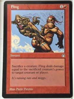 Fling - Stronghold - Magic the Gathering MTG Nice! - Image 1