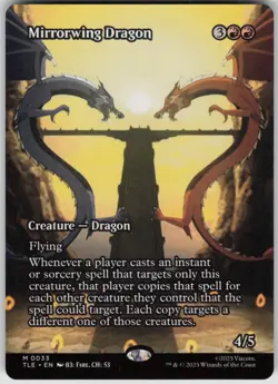 MTG Mirrorwing Dragon Borderless Normal NM Avatar: The Last Airbender: Eternal L - Image 1